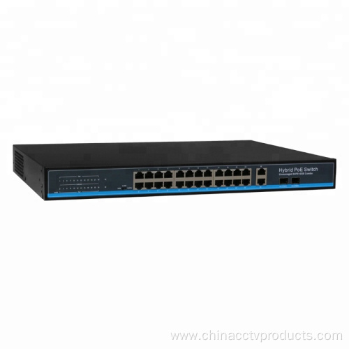 24Ports PoE Network Switch with Uplinks and SFP